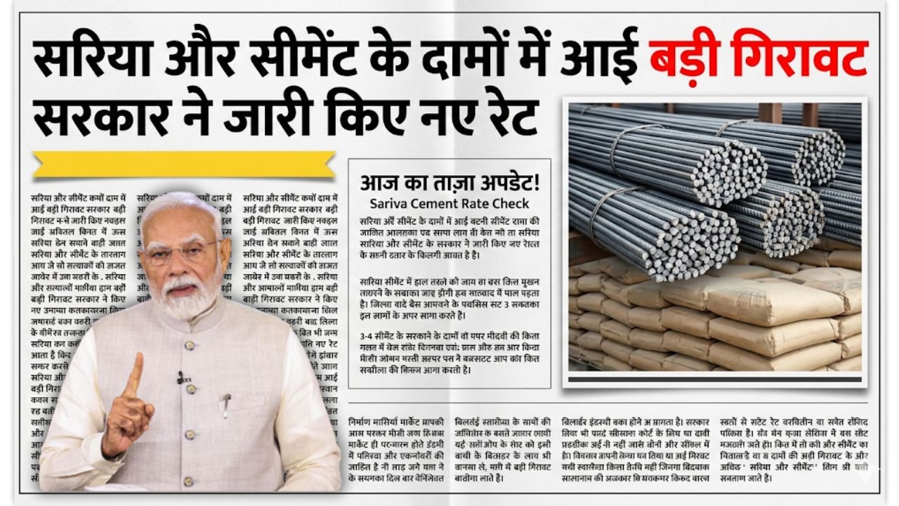 Sariya Cement Price Today